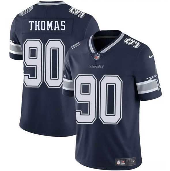 Men & Women & Youth Dallas Cowboys #90 Solomon Thomas Navy 2025 Vapor Untouchable Limited Stitched Jersey->dallas cowboys->NFL Jersey